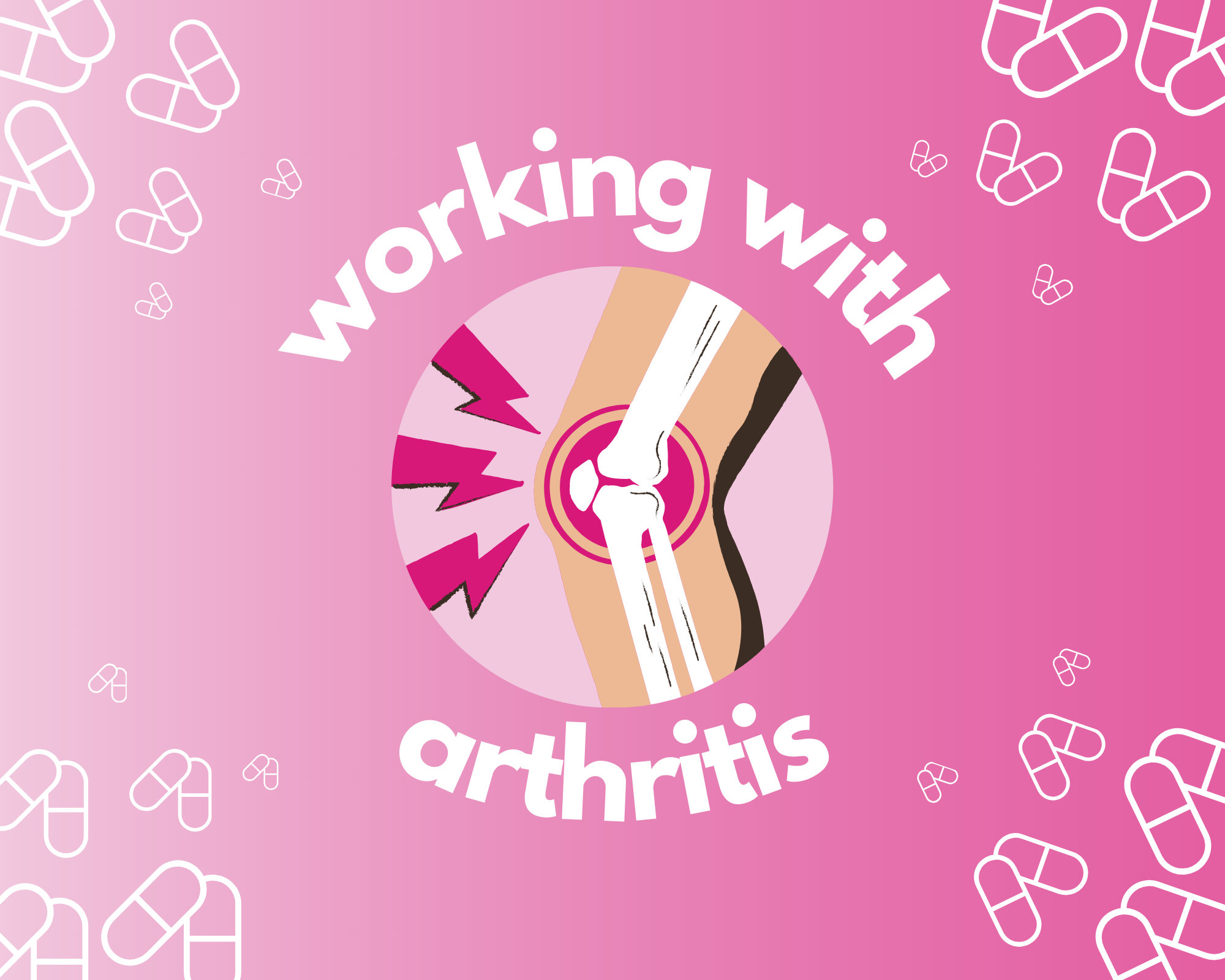 Image: working with arthritis, in pain