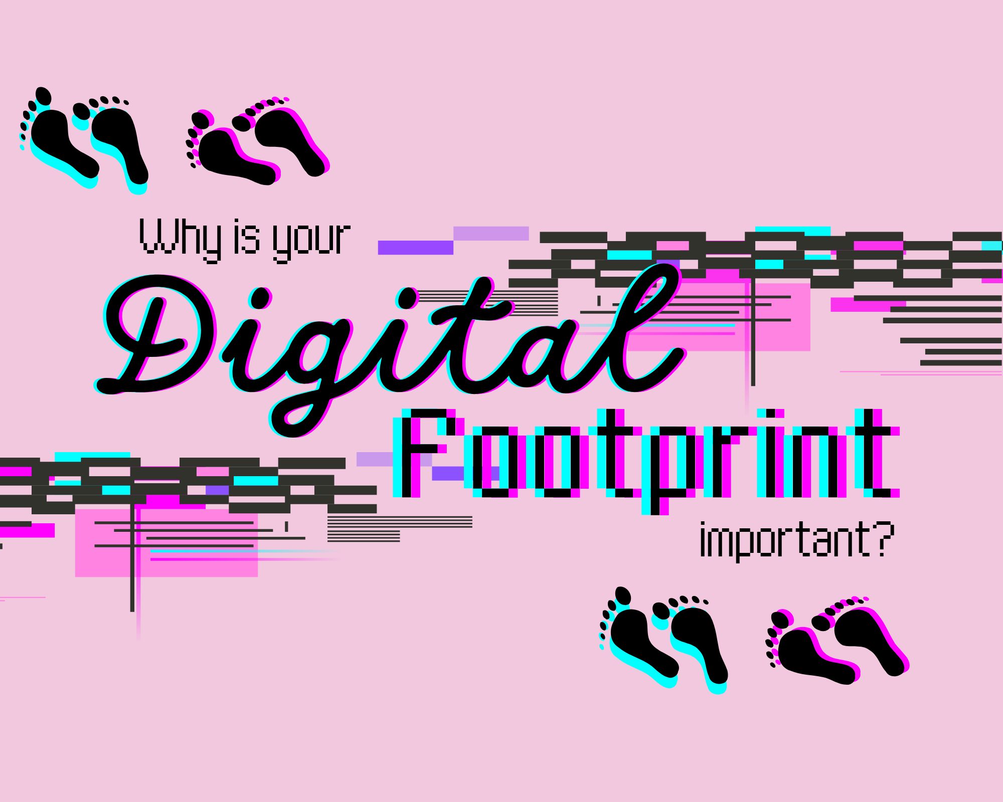 Image: Digital footprint graphic