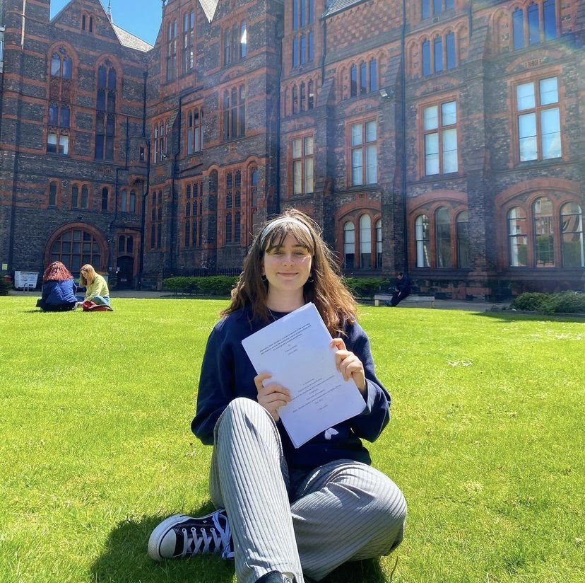 Fran Mayhew, graduating from the University of Liverpool before starting her working life.